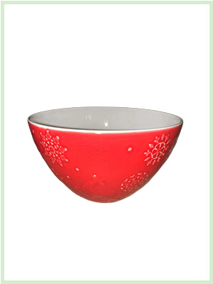 27 6" Red Bowl